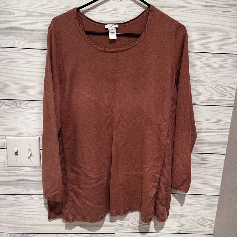 J.Jill cotton blend sweater, long sleeve